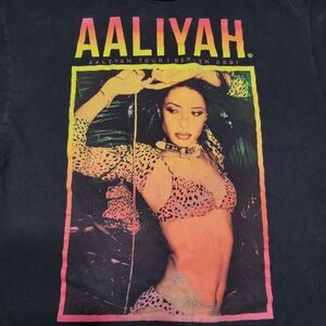 Aaliyah SS Black Unisex Tee "Aaliyah Tour Berlin 2001" - Size 1X
